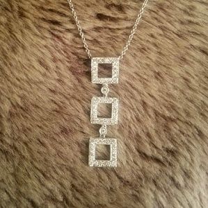 14kt White Gold Diamond Necklace